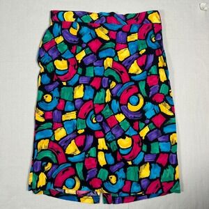 VTG Maggie‎ Lawrence Skirt Womens 10 Multicolor Abstract Midi USA
